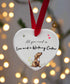 Love and a Cocker (Working) Ceramic Heart
